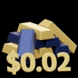 2 Cent auf Gold